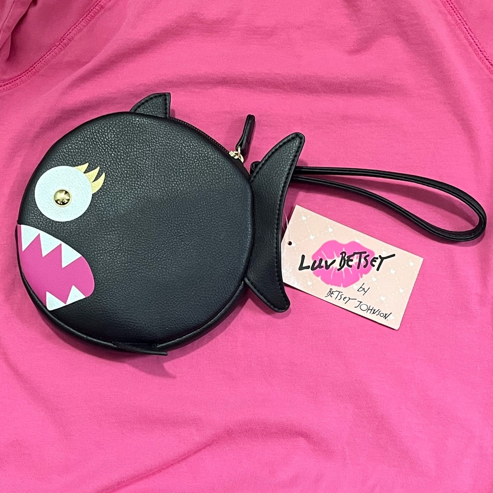 Betsey Johnson fish wristlet